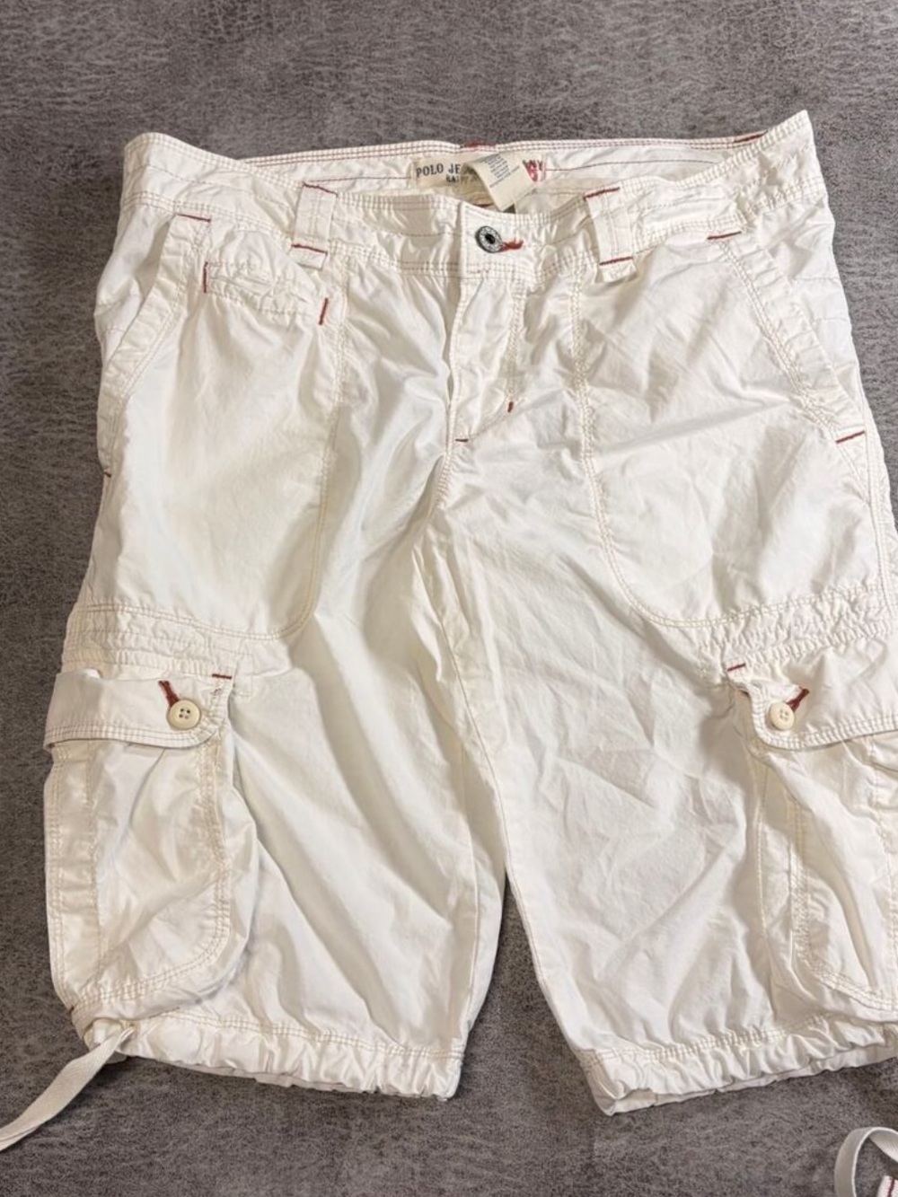 Ralph Lauren White Cargo Shorts